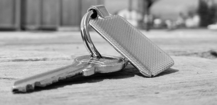 House key on a keyring